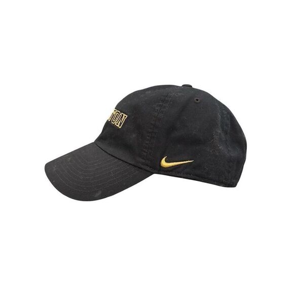 Nike Houston Embroidered Black Cap Gold Accents Unisex Adjustable Hat - Picture 5 of 7